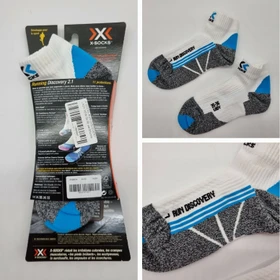 X-Bionic Run Discovery Laufsocken white/turquoise/grey moulinè (Damen)