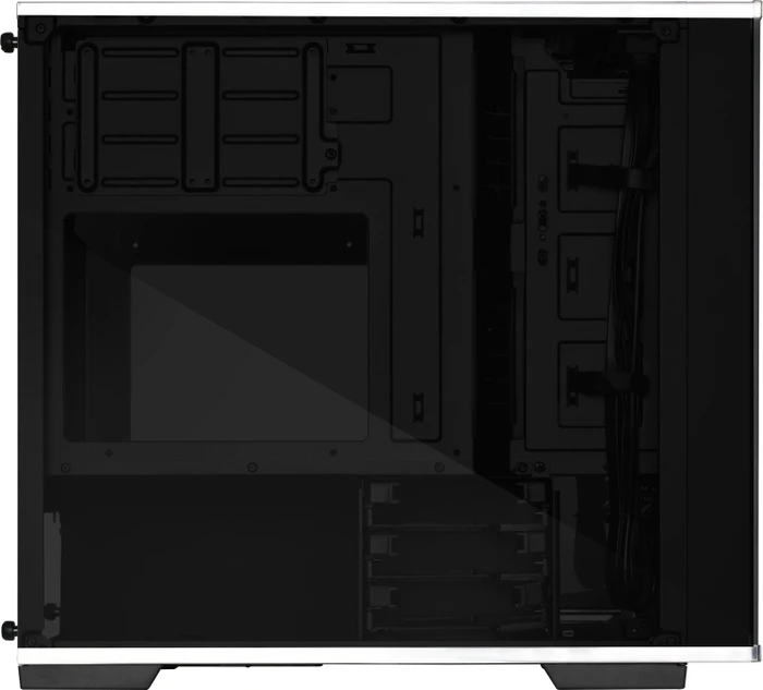 SilverStone Lucid LD01, schwarz/weiß, Glasfenster
