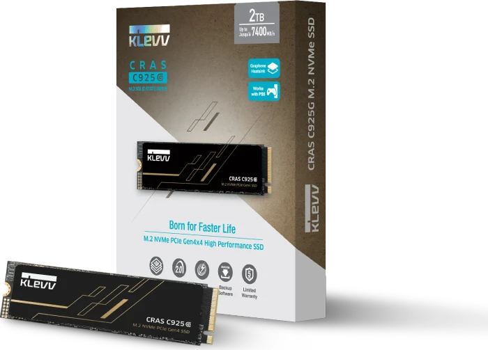 Klevv Cras C925G 2TB, M.2 2280 / M-Key / PCIe 4.0 x4, Kühlkörper