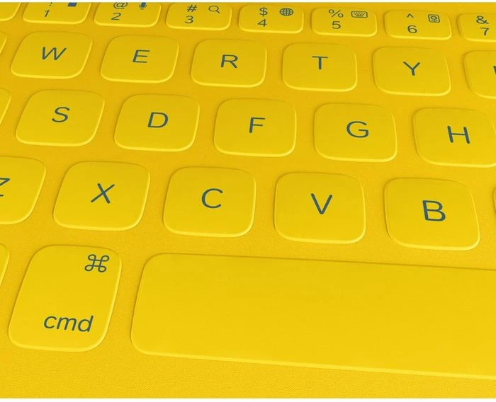 Logitech FabricSkin Keyboard Folio für iPad 2/iPad 3/iPad 4, gelb/grau, DE