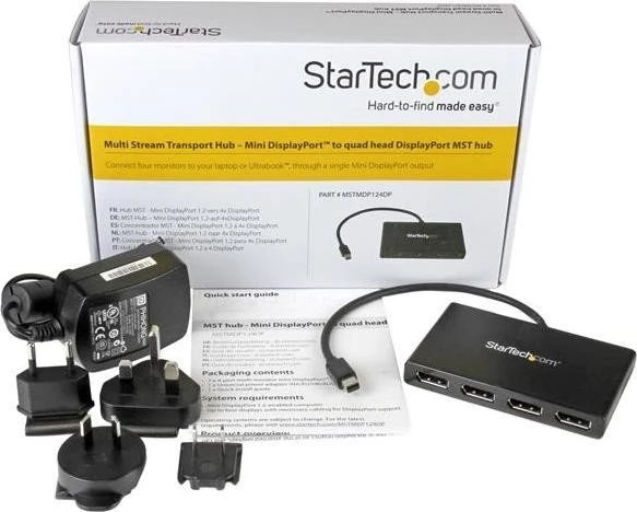 StarTech MST Hub Mini DisplayPort auf 4x DisplayPort