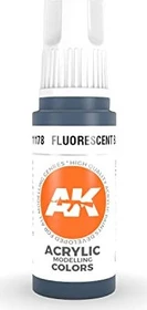 AK-Interactive 3rd Gen Acrylic Colors Acrylic Modelling Colors fluorescent blue, 17ml