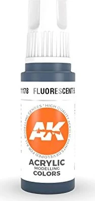 AK-Interactive 3rd Gen Acrylic Colors Acrylic Modelling Colors fluorescent blue, 17ml