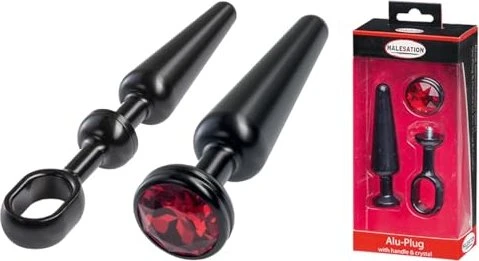 Malesation Butt Plug Set mit Schmuckstein medium