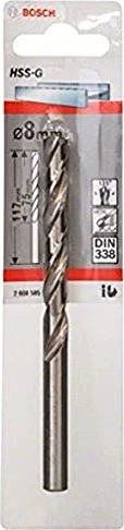 Bosch Professional HSS-G Spiralbohrer, 8x75x117mm, 1 Stück