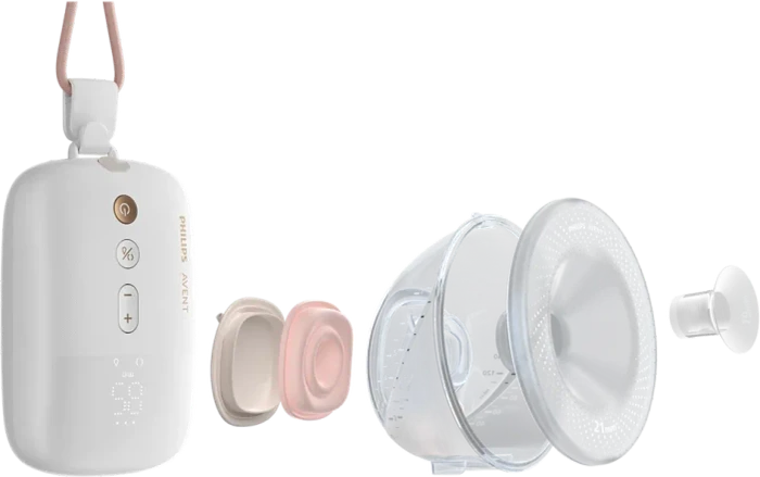 Philips Avent SCF547/11 Hands Free Elektrisches Doppel-Milchpumpen Set