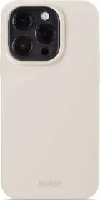 Holdit Silicone Case für Apple iPhone 15 Pro light beige