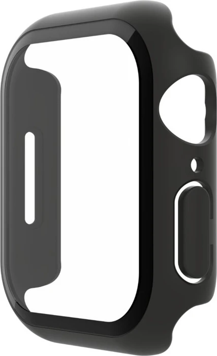 Belkin ScreenForce antimikrobieller TemperedCurve 2-in-1-Displayschutz mit Schutzrand für Apple Watch (40mm/41mm) schwarz