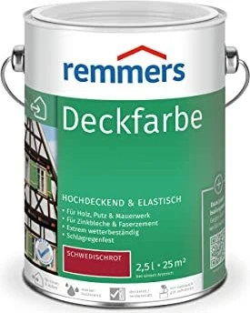 Remmers Deckfarbe schwedischrot, 2.5l