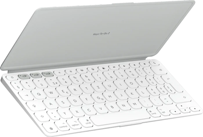 Logitech Keys-To-Go 2, Hellgrau, Bluetooth, DE