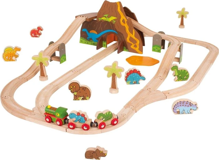 Bigjigs Dinosaur Railway Set