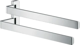Hansgrohe Axor Universal Softsquare Handtuchhalter zweiarmig edelstahloptik