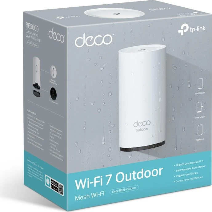 TP-Link Deco BE25 Outdoor, Wi-Fi 7, BE3600, 1er (Deco BE25-Outdoor (1-Pack))