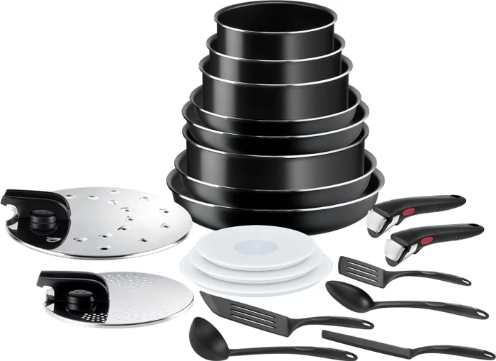Tefal L1599402 Easy On Kochgeschirr-Set, 20-tlg.