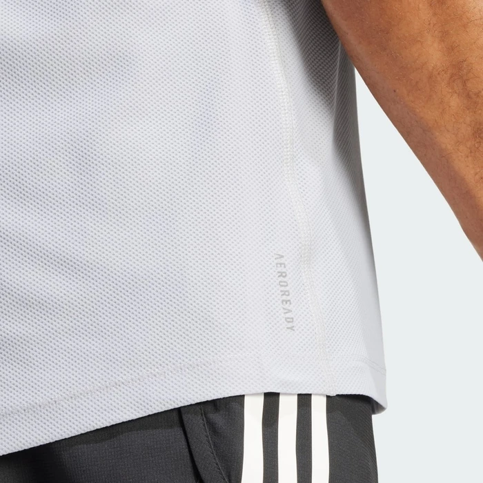 adidas Own the Run Laufshirt kurzarm halo silver (Herren)