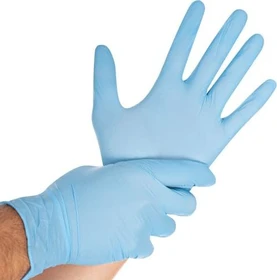 Franz Mensch Hygostar Nitril Safe Light Einweghandschuhe XXL blau, 100 Stück