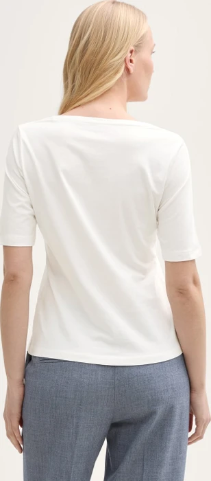 Tom Tailor Print T-Shirt kurzarm whisper white (Damen)