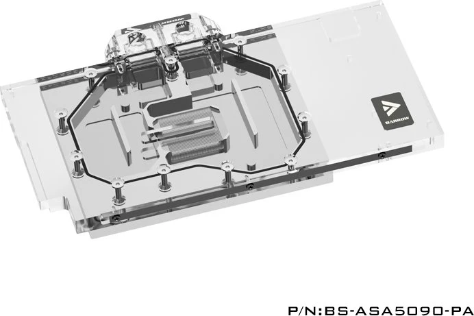 Barrow NVIDIA RTX 5090 LRC 2.0 Full Coverage GPU Water Block, ASUS Astral 5090, BS-ASA5090-PA, schwarz
