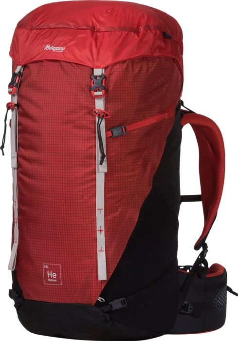 Bergans Helium V5 55 red sand/black/aluminium