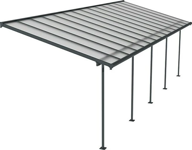 Palram Canopia Sierra Terrassenüberdachung 860x299cm grau
