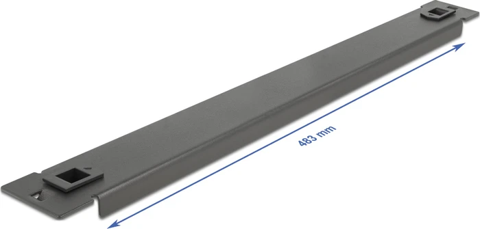 DeLOCK 19" Blindpanel, geschlossen, schwarz, 1HE