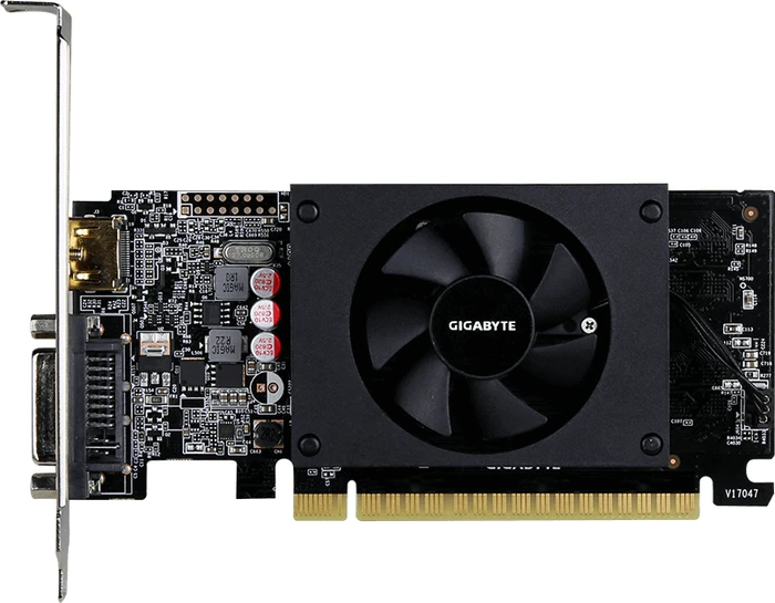 GIGABYTE GeForce GT 710 Low Profile (Rev. 2.0), 1GB GDDR5, DVI, HDMI