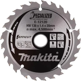 Makita Specialized Efficut Kreissägeblatt 25Z, 136x1.4x20mm, 1 Stück