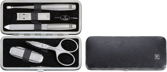 Zwilling Rahmen-Etui Maniküre/Pediküre-Set schwarz