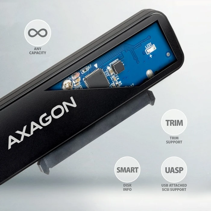 Axagon 2.5" Adapter, USB-A 3.0, USB -> SATA