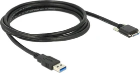 DeLOCK USB 3.0 [Stecker-A]/Micro-B [Stecker-A] mit Schrauben, 2m (83598)