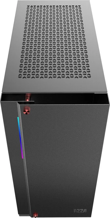 AZZA Zircon 7000, schwarz, Glasfenster