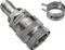 Koolance QD3 No-Spill Schnellverschluss gerade female auf 13/10mm, silber Vorschaubild