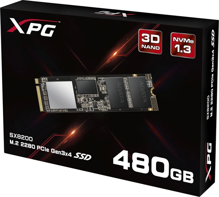 ADATA XPG SX8200 480GB, M.2 2280 / M-Key / PCIe 3.0 x4