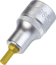 Hazet 986A-3/16 Innensechskant Steckschlüssel 1/2" zöllig, 3/16"x52mm