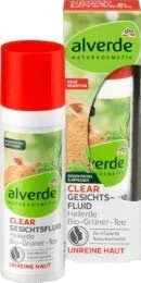 Alverde Clear Heilerde Bio-Grüner-Tee Gesichtsfluid, 30ml