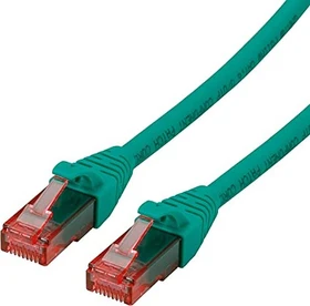 Roline / Secomp GHMT Patchkabel, Cat6, U/UTP, RJ-45/RJ-45, 0.5m, grün