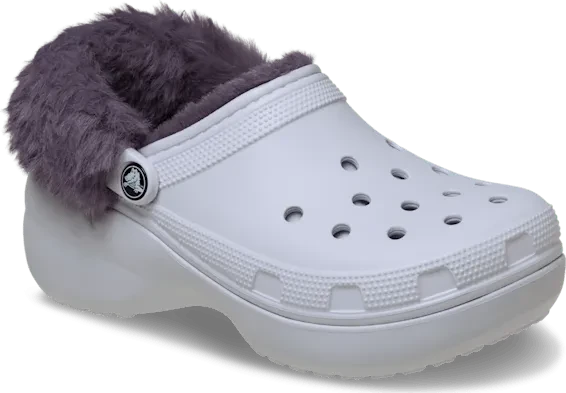 Crocs Classic Platform Fuzz Lined frosted grape (Damen)