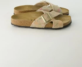 Birkenstock Siena Veloursleder sandcastle flower print (Damen)