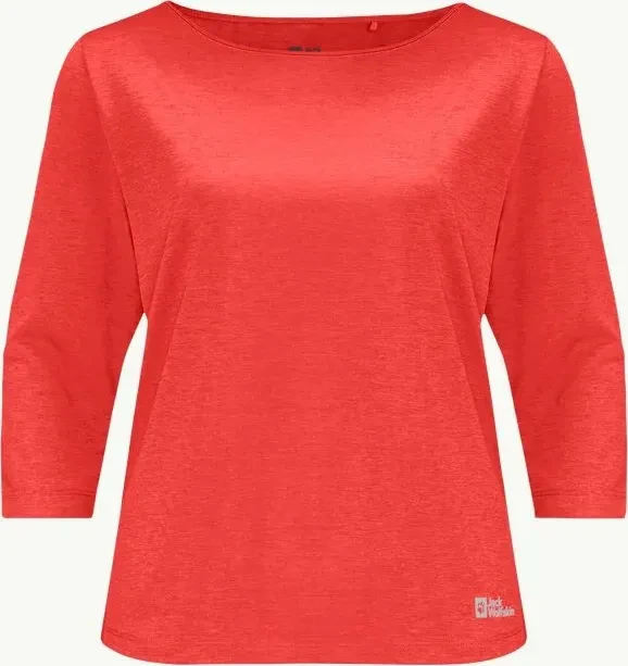 Jack Wolfskin Jwp Funktionsshirt 3/4 tango orange (Damen)
