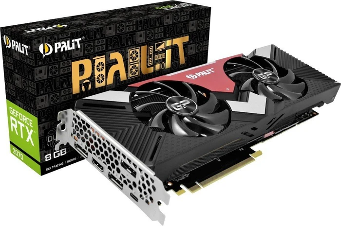 Palit GeForce RTX 2070 Dual, 8GB GDDR6, HDMI, USB-C, 3x DP