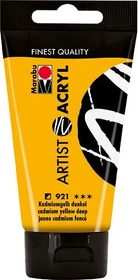 Marabu Artist Acryl Acrylfarbe, kadmiumgelb dunkel, 75ml