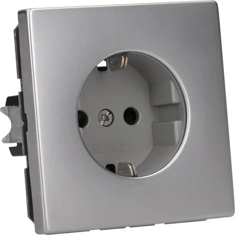 Jung Serie LS Steckdose Metallausführungen 16A 250V, edelstahl