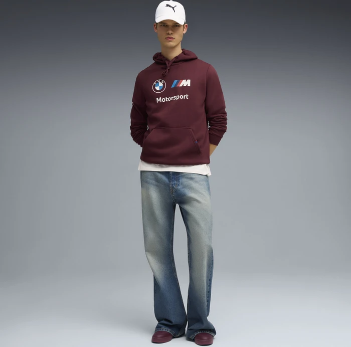Puma BMW M Motorsport Fleece Hoodie ruby shimmer (Herren)
