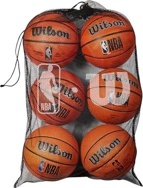 Wilson NBA Mesh 6 Bälle Ballnetz schwarz