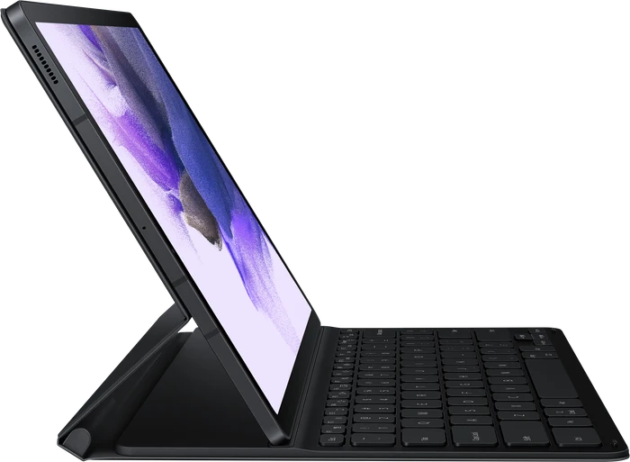 Samsung EJ-DT730 Book Cover Keyboard Slim für Galaxy Tab S7+ / Tab S7 FE / Tab S8+, schwarz, CH