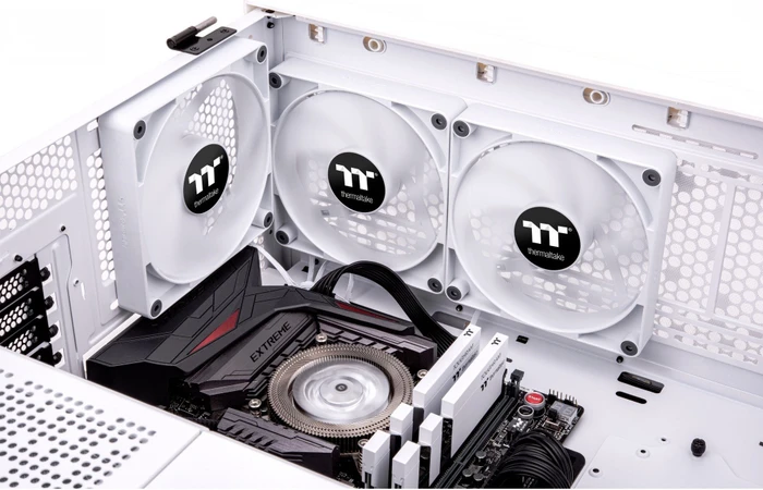 Thermaltake CT120 Snow White, weiß, 120mm, 2er-Pack