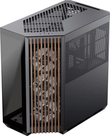 APNX V3 Black/Wood, inkl. 4x Lüfter, Glasfenster (APCM-VI01543.11 / V1-W-BK-v3)