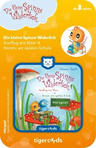 Tiger Media Tigercard Die kleine Spinne Widerlich - Ausflug ans Meer & Komm, wir spielen Schule