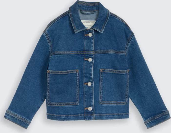 Tom Tailor Stretch Jeansjacke mid stone bright blue denim (Junior)