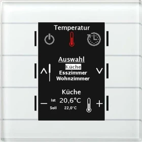 MDT Glas-Bedienzentrale Smart mit Farbdisplay weiß